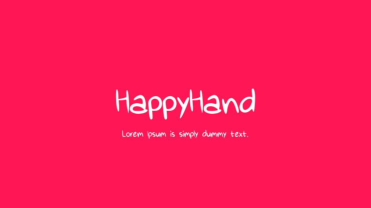 HappyHand Font