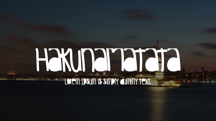 HakunaMatata Font