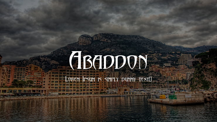 Abaddon Font