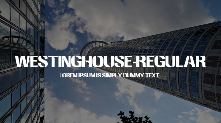 Westinghouse-Regular Font