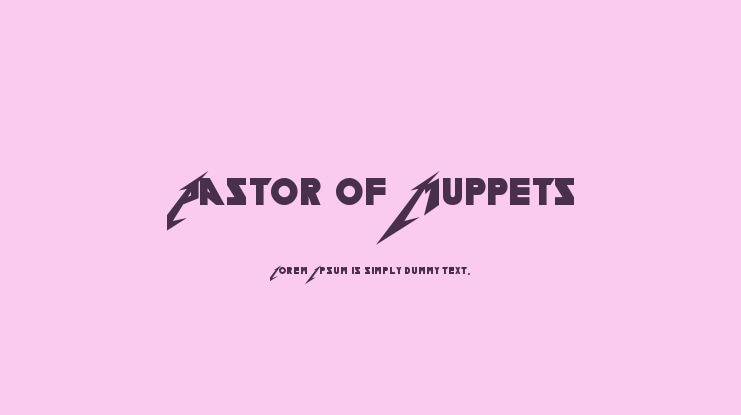 Pastor of Muppets Font Family