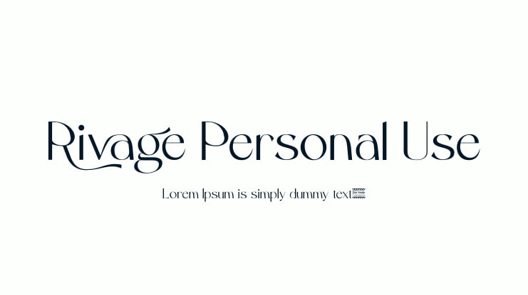 Rivage Personal Use Font