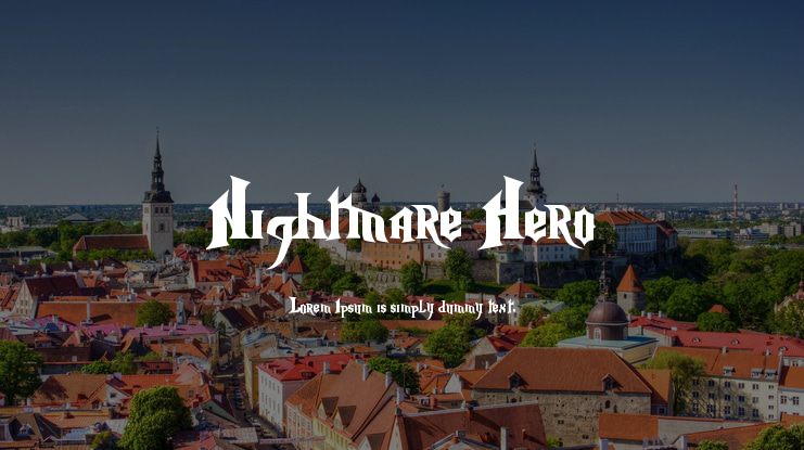 Nightmare Hero Font