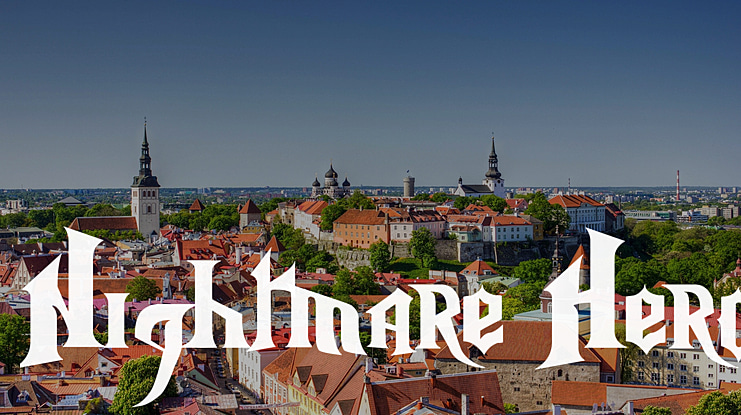 Nightmare Hero Font