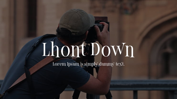 Lhont Down Font