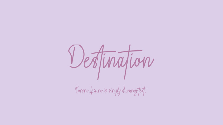 Destination Font