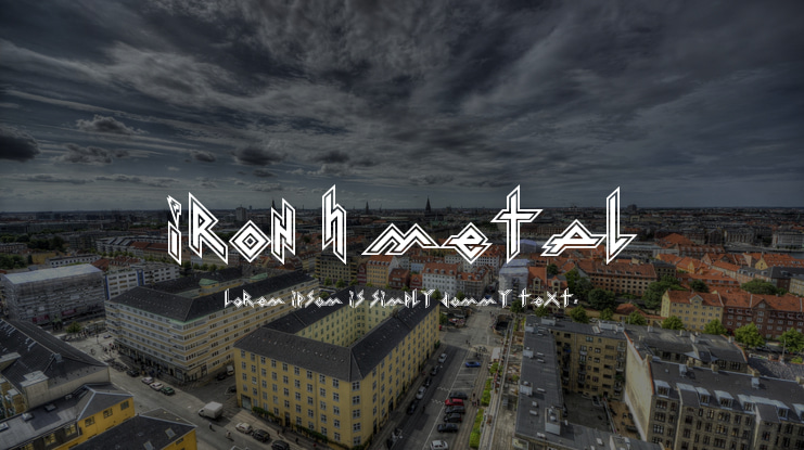 Iron H Metal Font