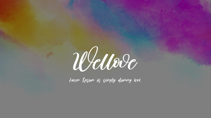 Wellove Font