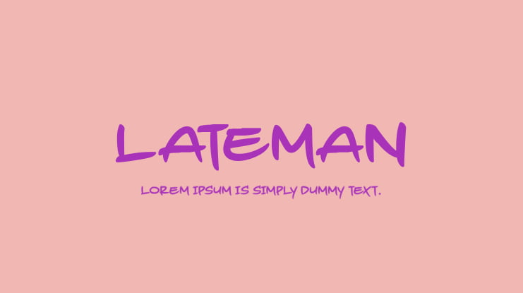 Lateman Font