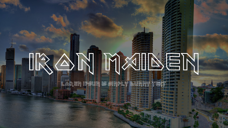 Iron Maiden Font
