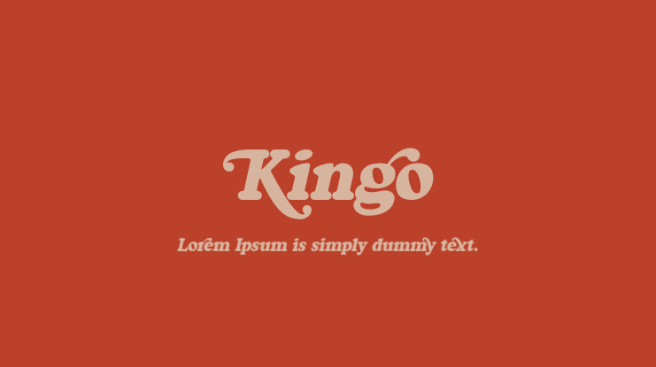 Kingo Font