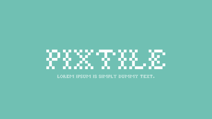 Pixtile Font