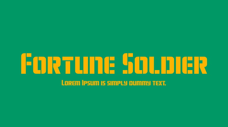 Fortune Soldier Font Family
