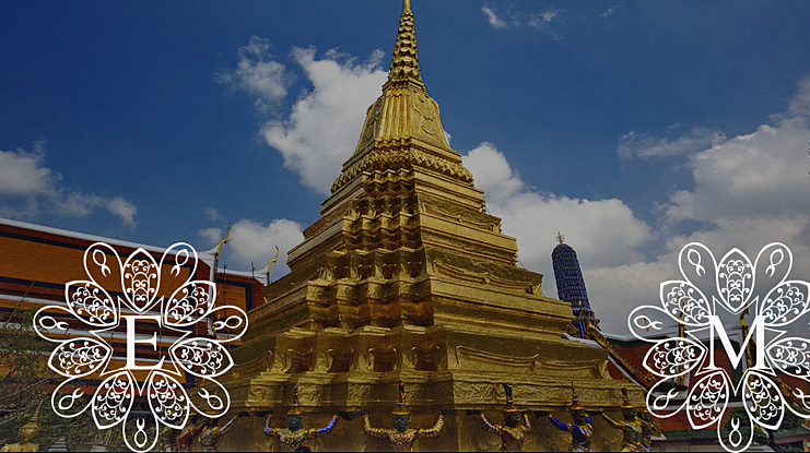 European Monogram Font