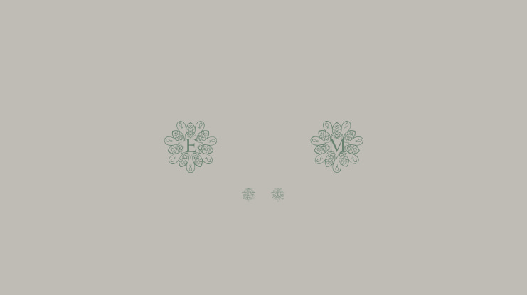 European Monogram Font