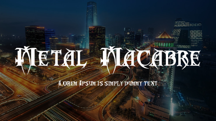 Metal  Macabre Font
