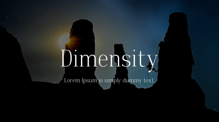 Dimensity Font