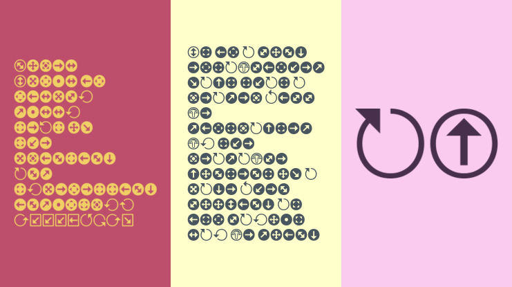 Uchrony Arrows Font Family