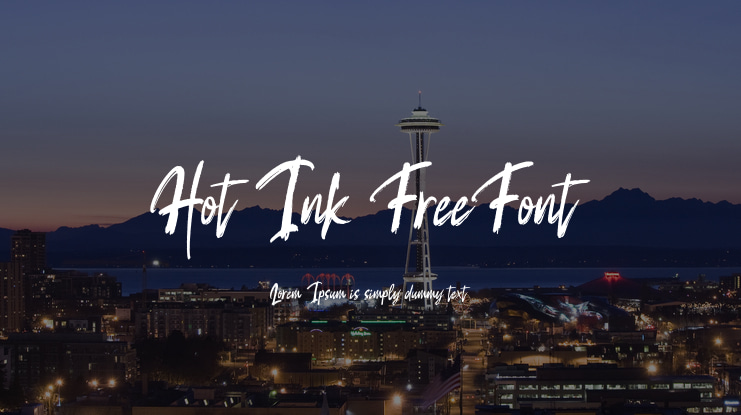 Hot Ink FreeFont Font