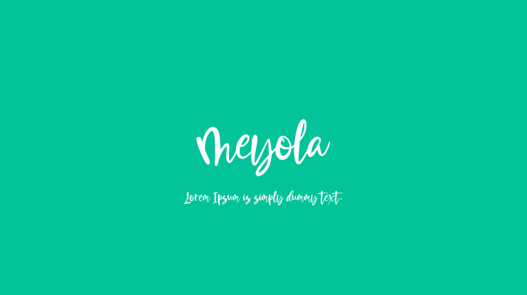 Meyola Font Family