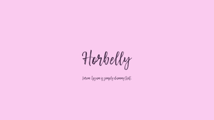 Horbelly Font Family