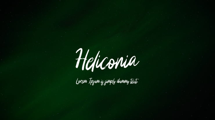 Heliconia Font
