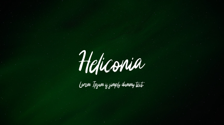 Heliconia Font