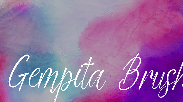 Gempita Brush Font