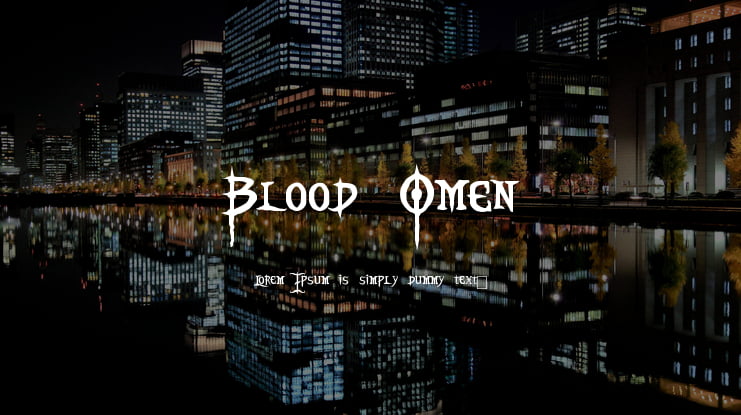 Blood Omen Font
