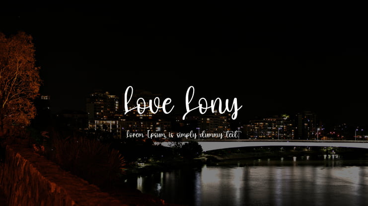 Love Lony Font