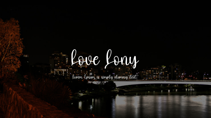 Love Lony Font