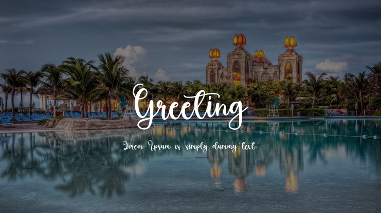 Greeting Font