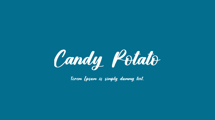 Candy Potato Font
