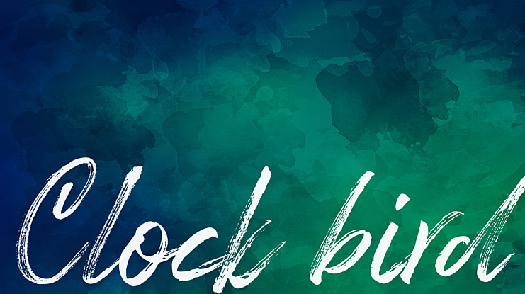 Clock bird Font Family