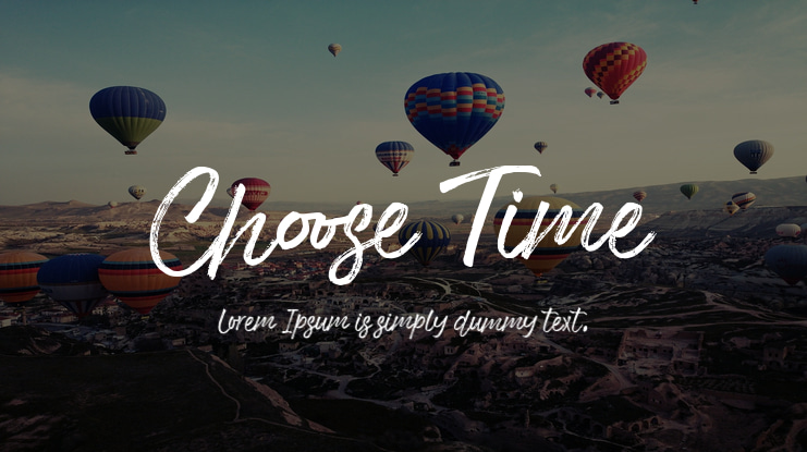 Choose Time Font Family