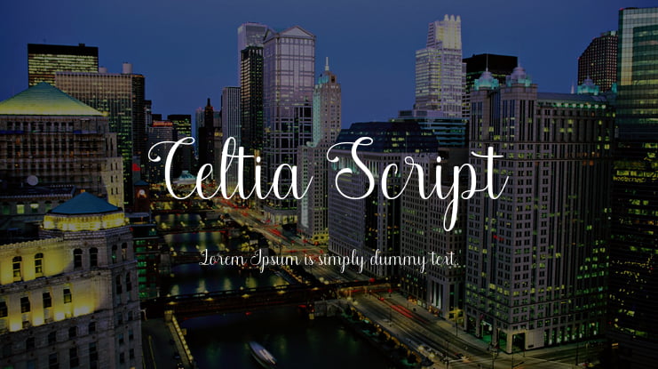 Celtia Script Font