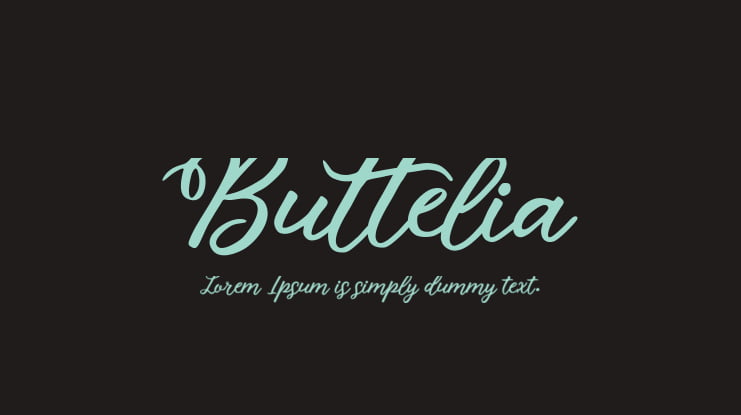 Buttelia Font