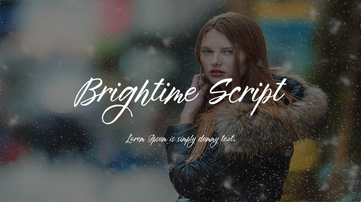 Brightime Script Font