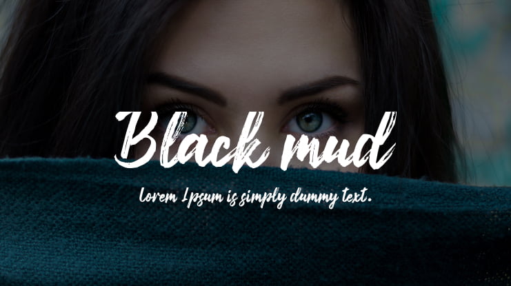 Black mud Font Family