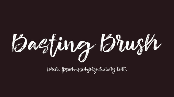 Basting Brush Font Family