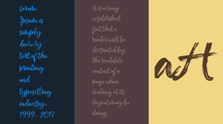 Basting Brush Font Family