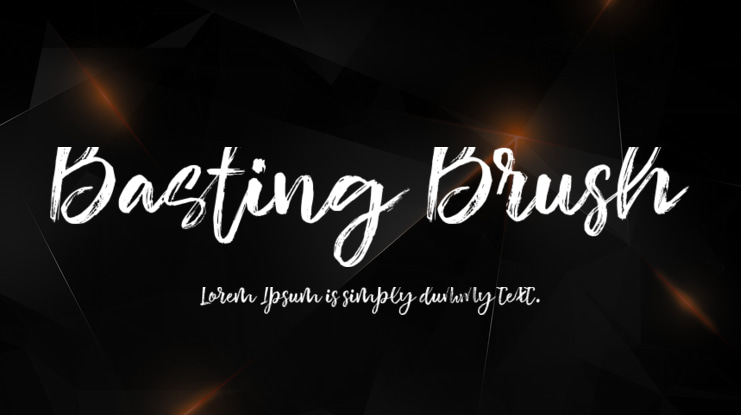 Basting Brush Font Family