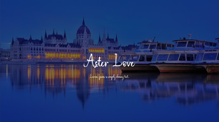 Aster Love Font Family