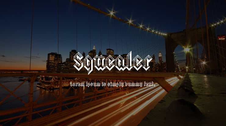 Squealer Font Family