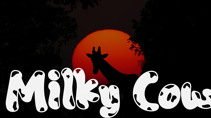 Milky Cow Font Family
