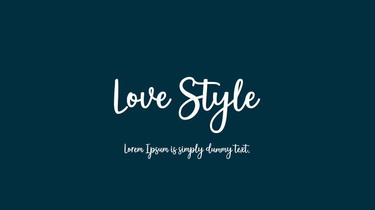 Love Style Font