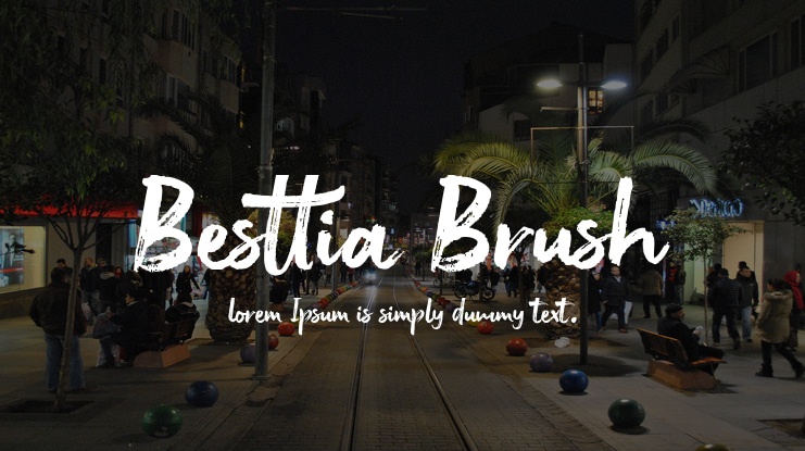 Besttia Brush Font
