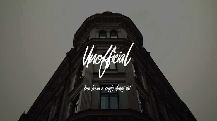 Unofficial Font