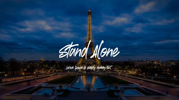 Stand Alone Font