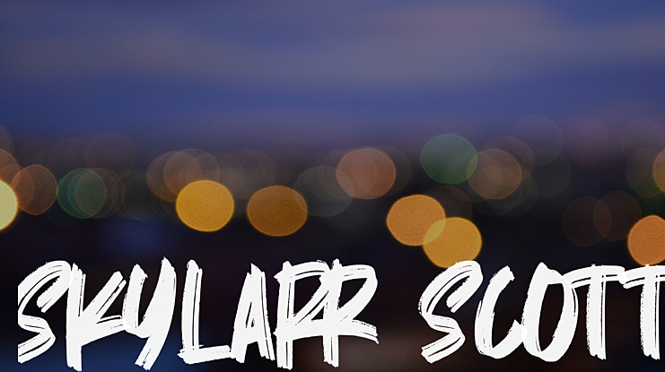 Skylarr Scott Font